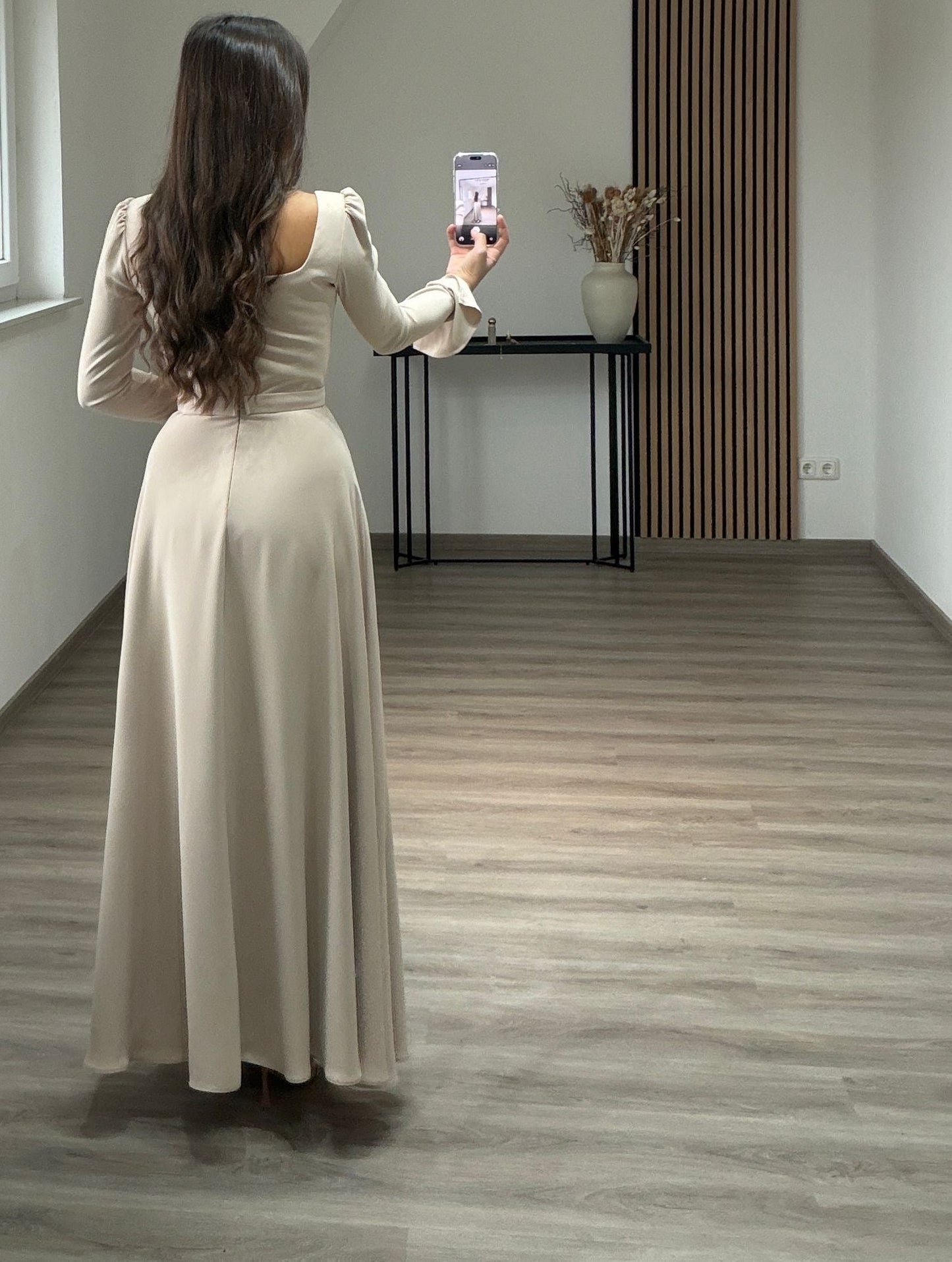 Cap Sleeves Off-Shoulder Sheath Evening Dress