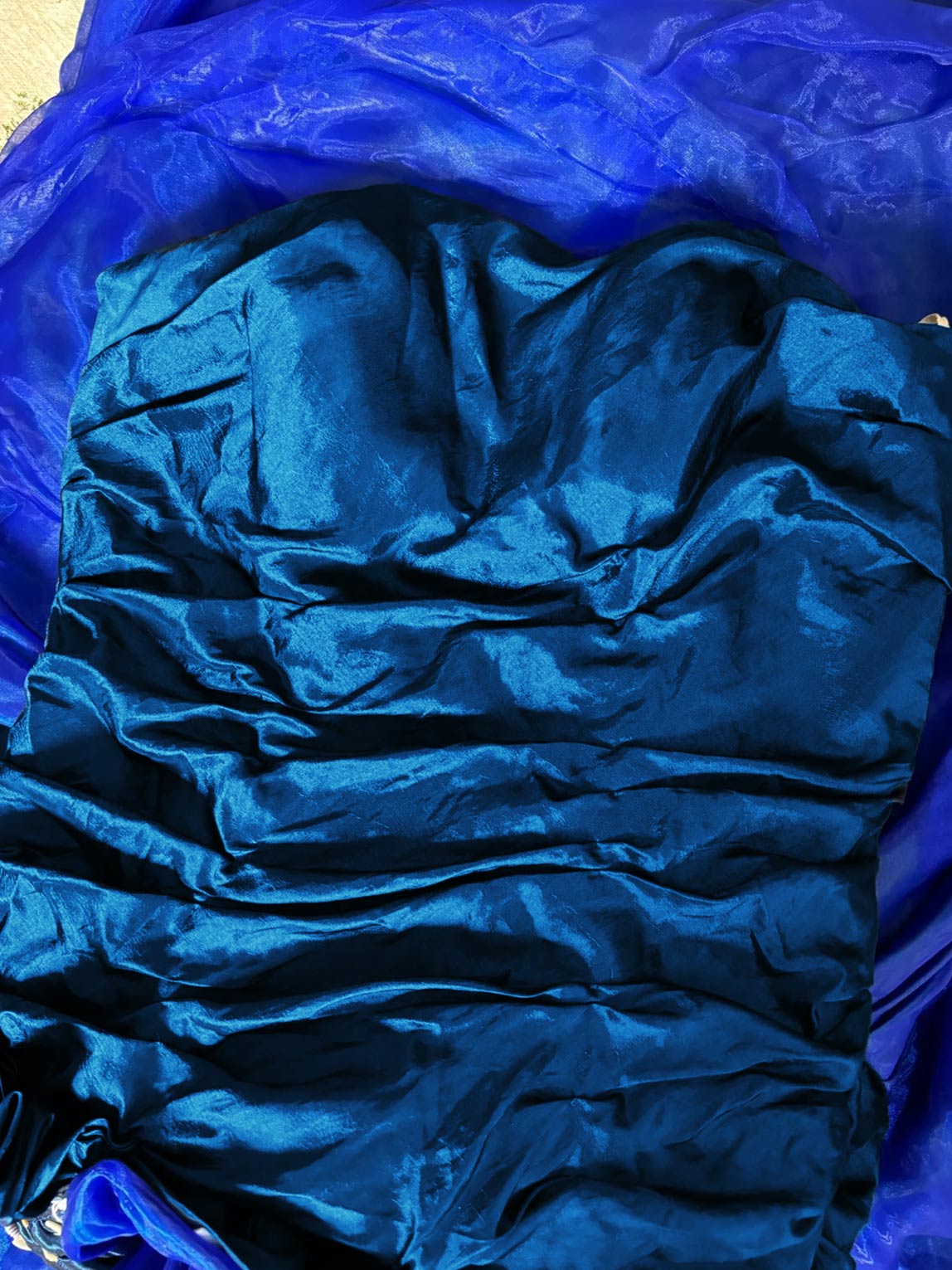 Princess Strapless Sleeveless Floor-Length Taffeta Unique Lace Prom Dress