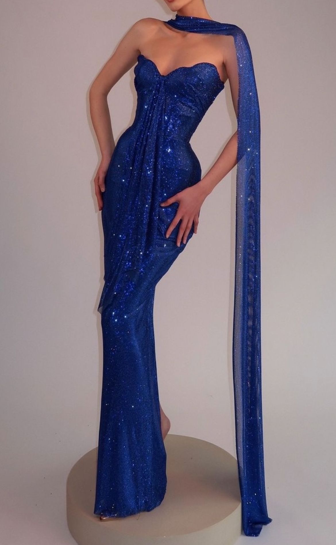 Elegant Mermaid Sweetheart Sequined Women Party Dress