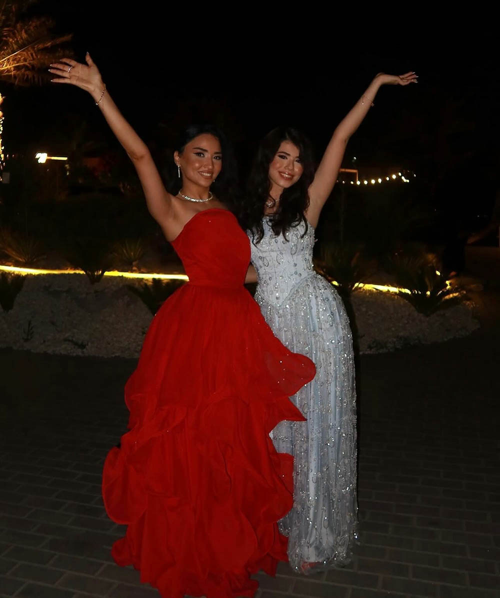 Sparkly Beaded Evening Dress Spaghetti Strap Formal Prom Dress