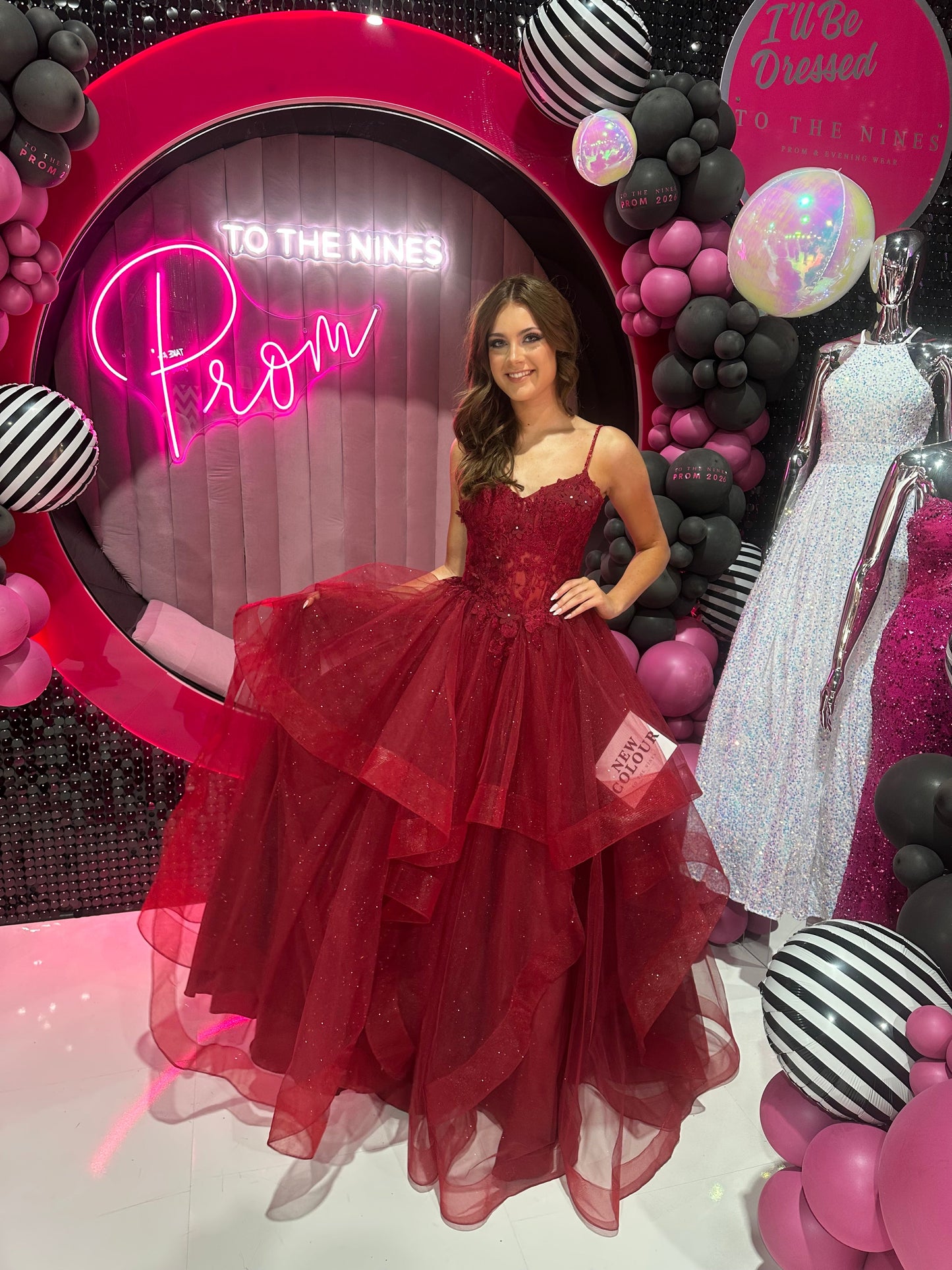 Lilac Spaghetti Straps V-Neck Prom Dress