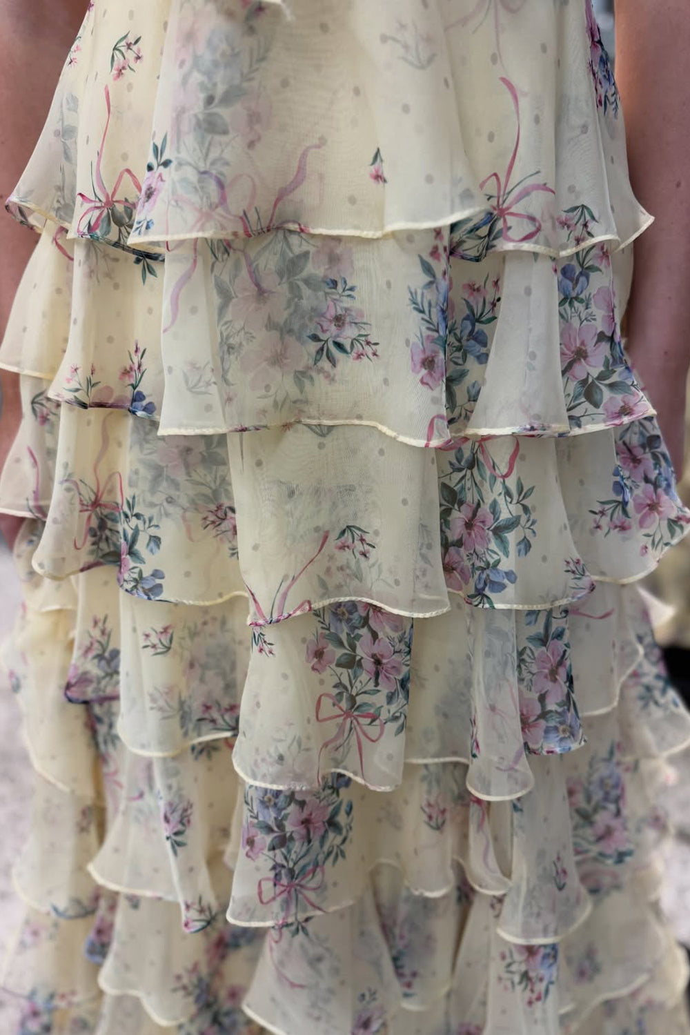 Gorgeous A Line Sweetheart Floral Chiffon Prom Dress