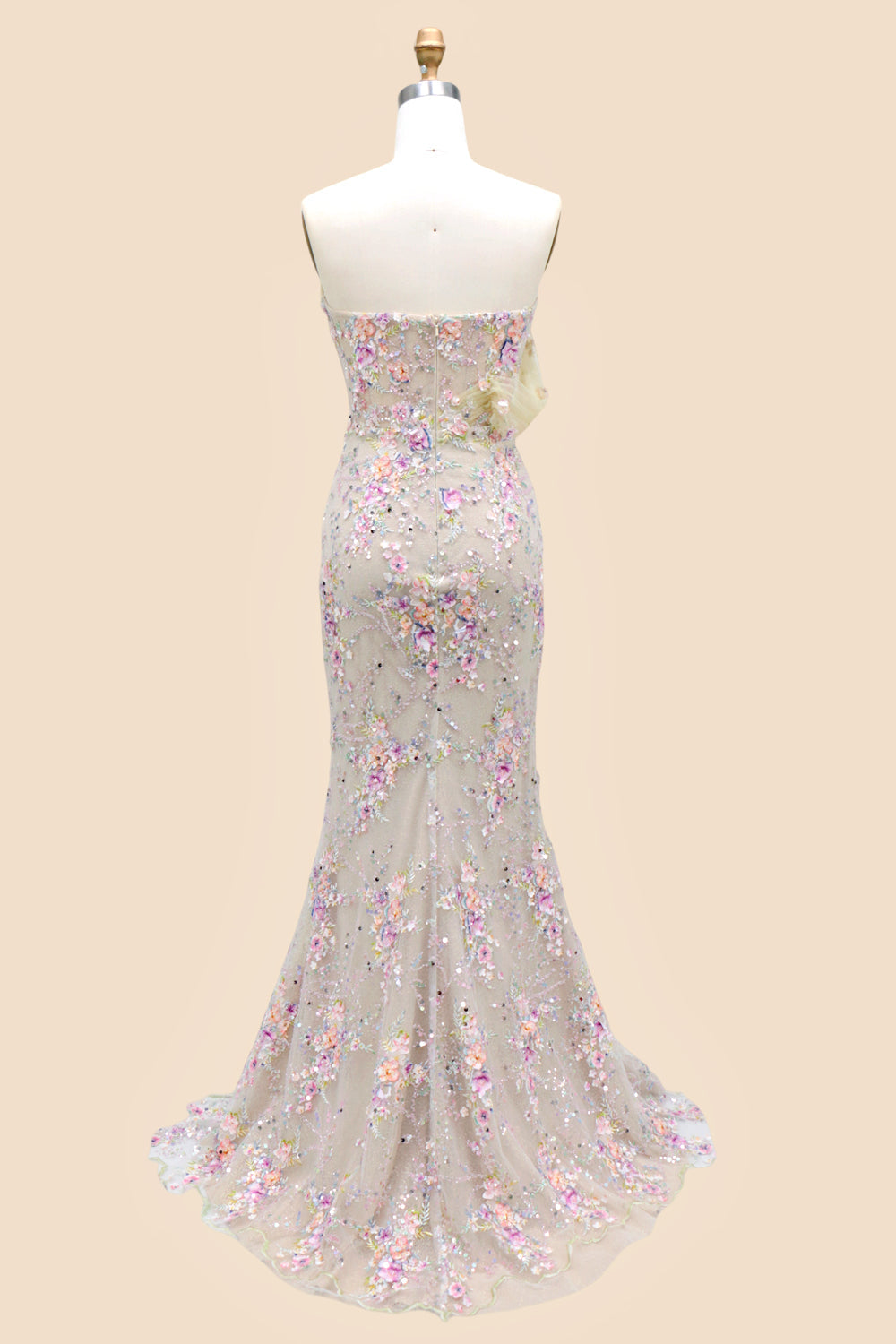 Blossom Shimmer One Shoulder Sequin Prom Dress