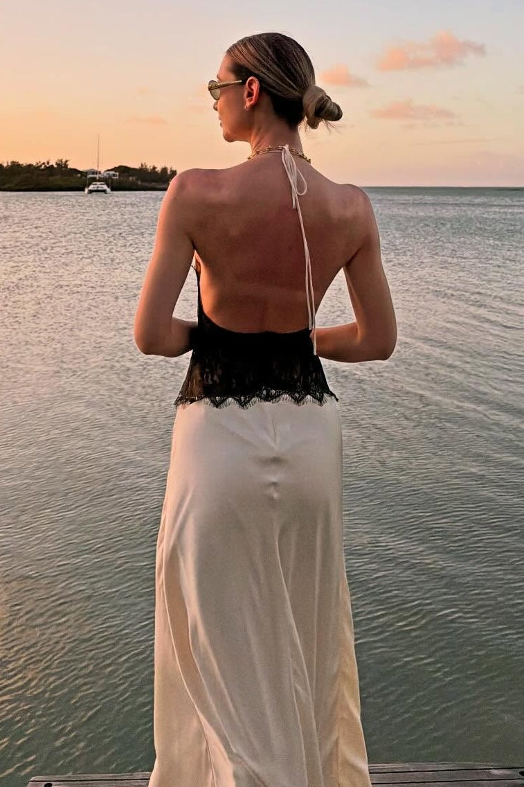 Charming Mermaid Deep V Neck Light Blue Long Prom Dress