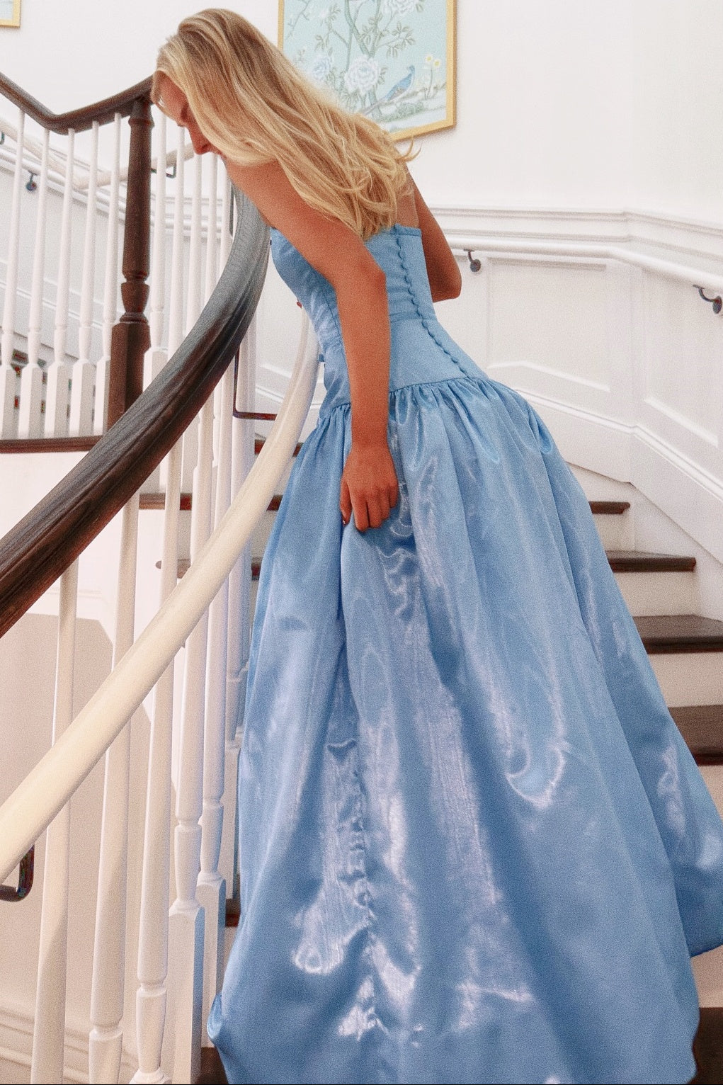 Tube Top Off-Shoulder Sleeveless Satin Pleated A-Line Prom Dress