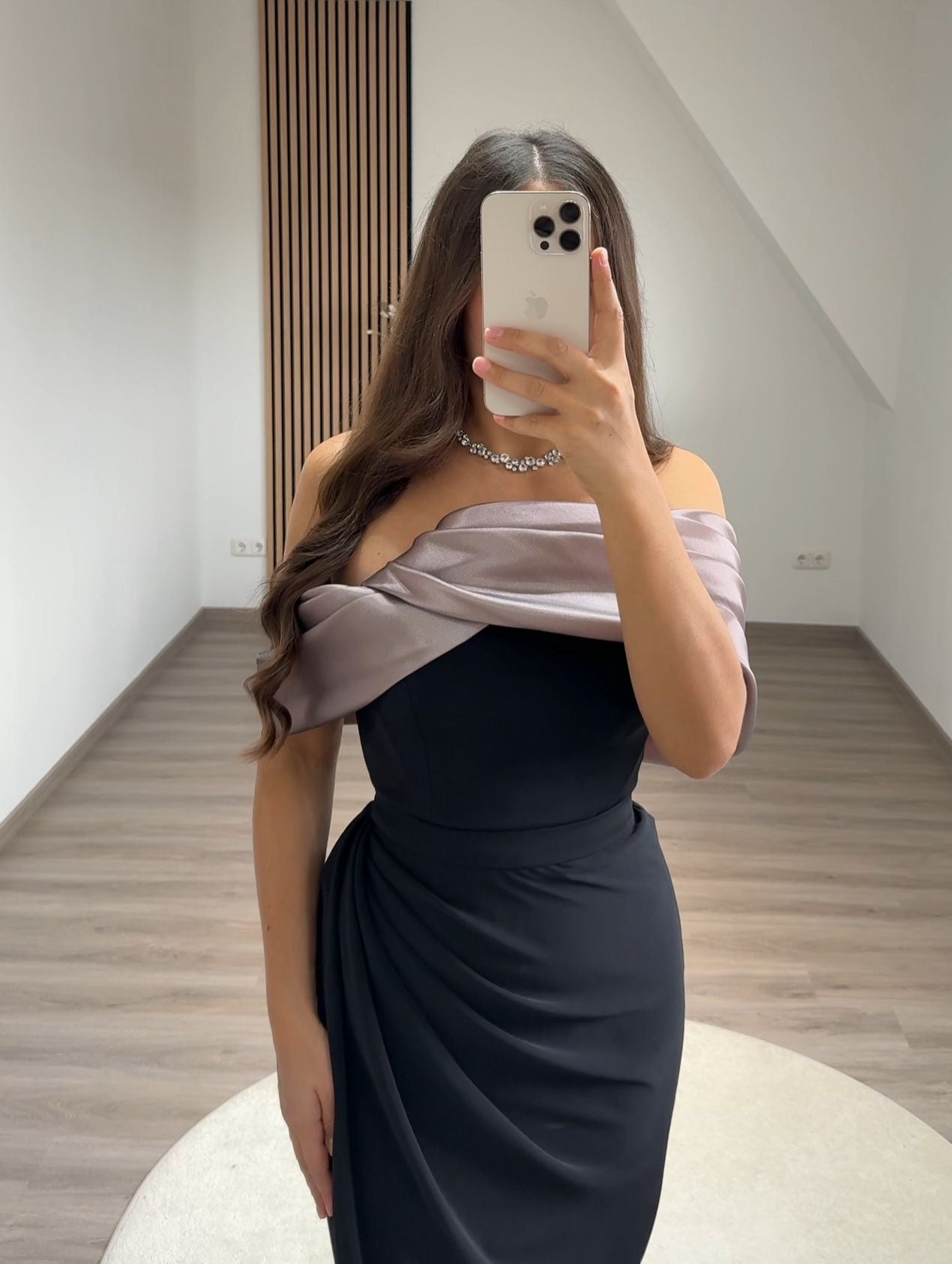 Halter Sleeveless Slit Ruched Evening Dress