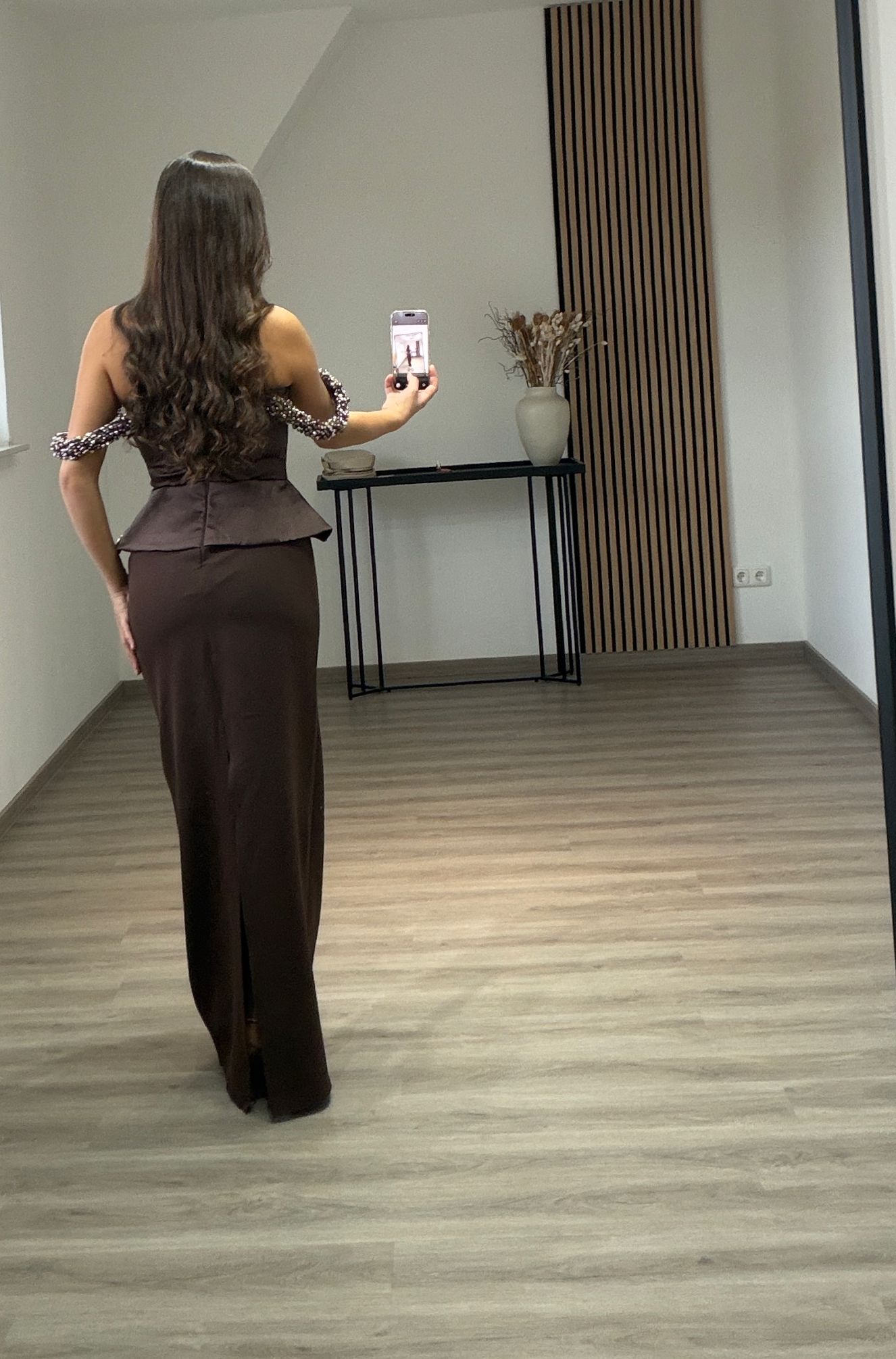 Sleeveless Beads Ruched Formal Dress