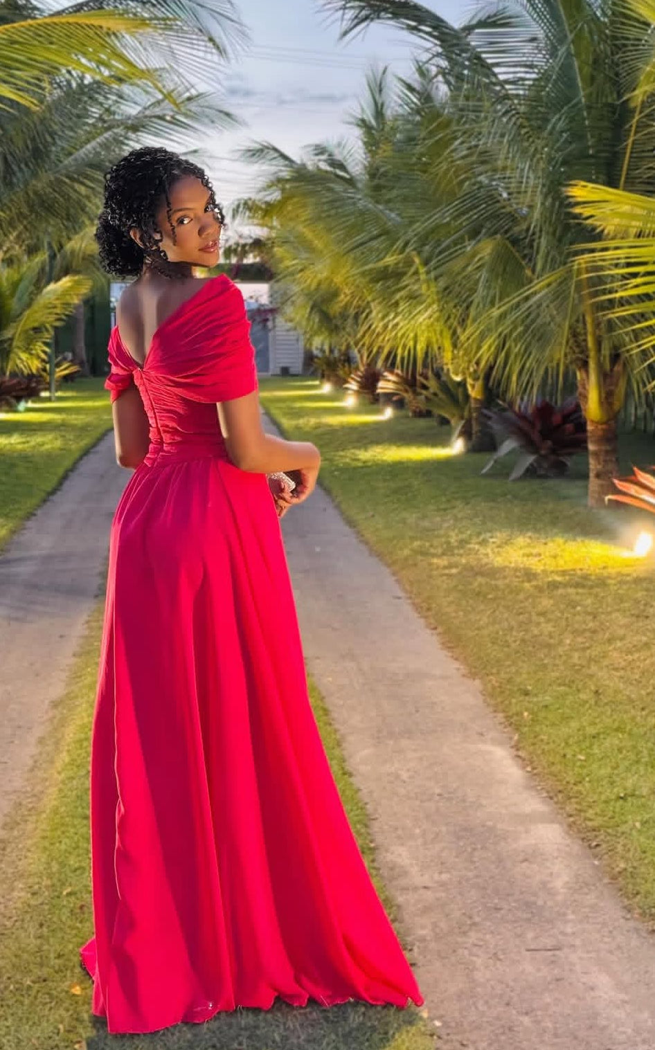Off The Shoulder A Line Prom Gown Princess Party Dress