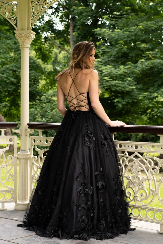 Lace Lilac Corset Prom Dress with Slit