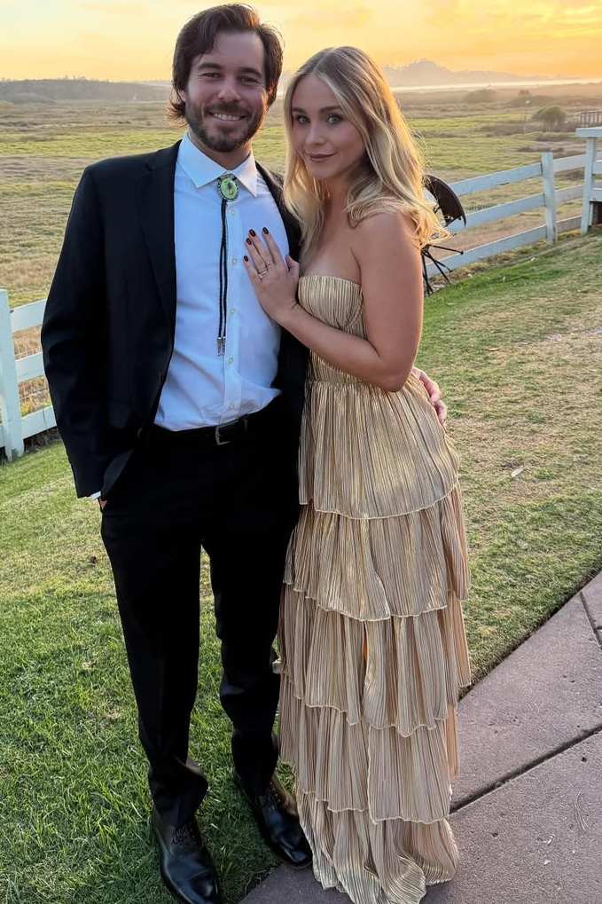 Golden Strapless Metallic Multi-Layered A-Line Sweetheart Prom Dress