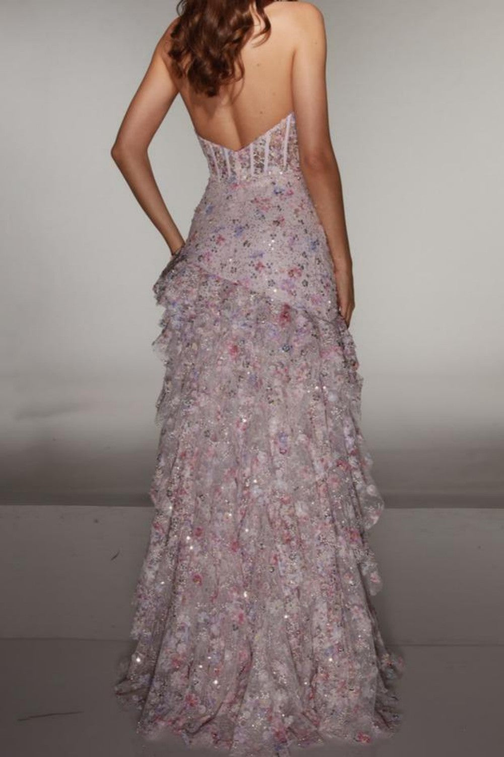 Sparkly Halter Sequin Prom Dress