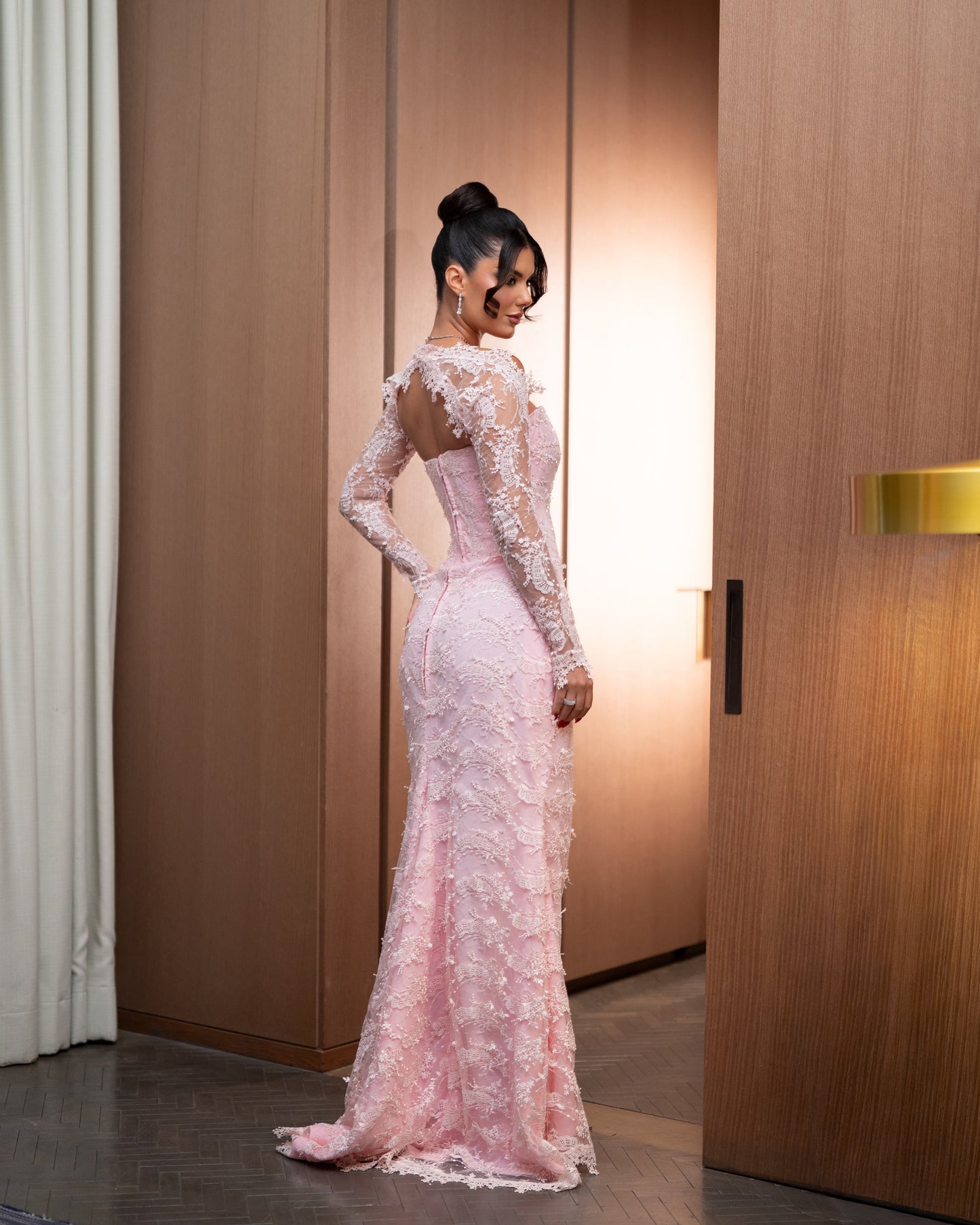 Off-the-Shoulder Lace Mermaid Gown