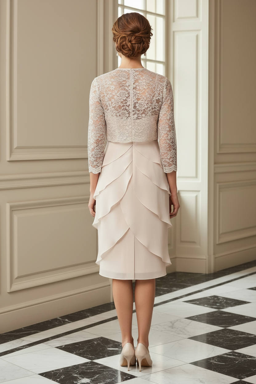 Lace Sheath Dress with Matching Jacket