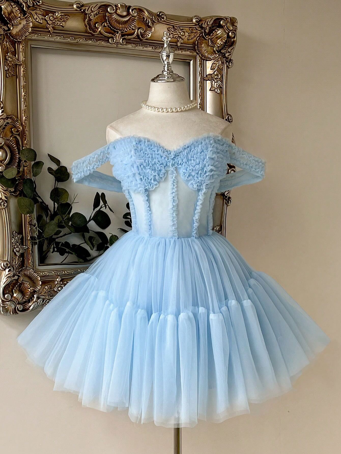 Sweetheart Corset Tiered Tulle Princess Dress