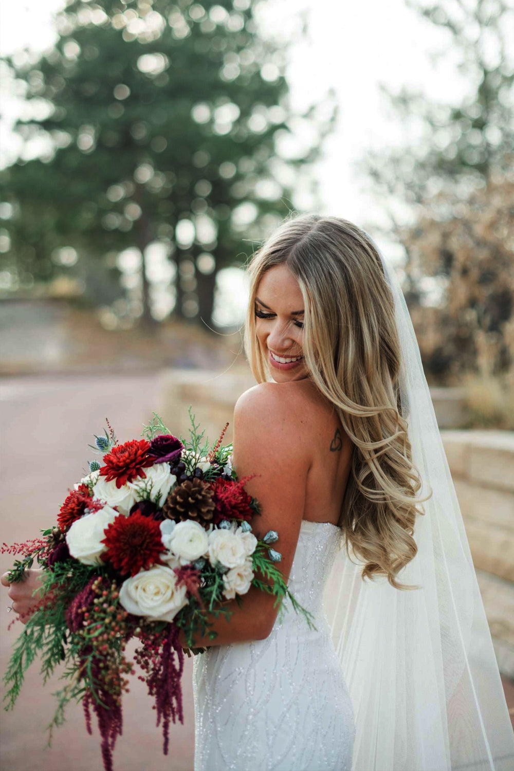 Strapless Plunge Sweetheart Fit and Flare Wedding Dress
