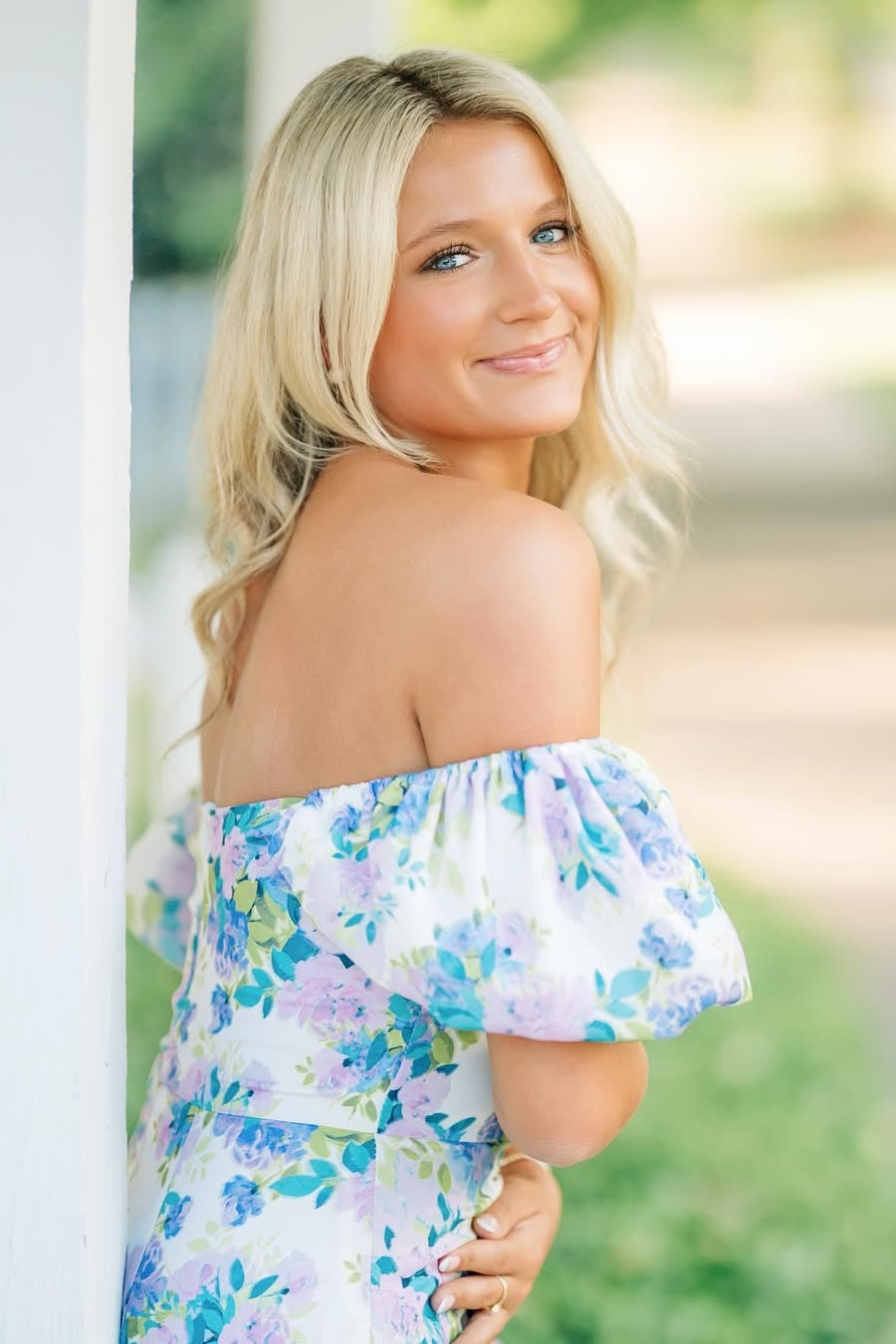 Floral Puff Sleeve Mini Dress with Bubble Skirt