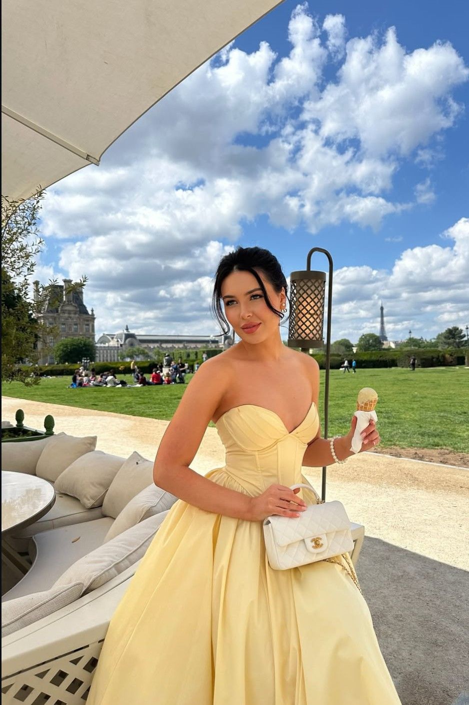 Elegant Butter Yellow Midi Dress for Summer