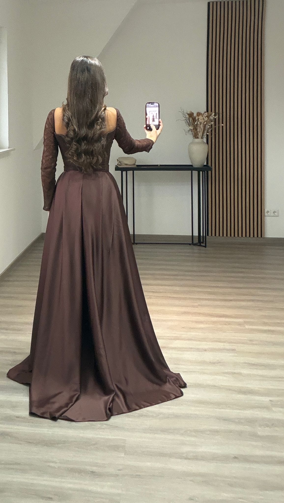 Black Long Sleeves Off-Shoulder Corset Sheath Prom Dress