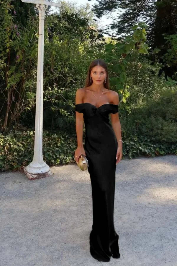 Light Yellow Sweetheart Off-The-Shoulder Prom Dress