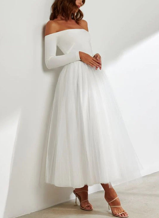 Reception Off-the-Shoulder Ball-Gown Long Sleeves Wedding DressesReception Off-the-Shoulder Ball-Gown Long Sleeves Wedding DressesReception Off-the-Shoulder Ball-Gown Long Sleeves Wedding DressesReception Off-the-Shoulder Ball-Gown Long Sleeves Wedding Dr