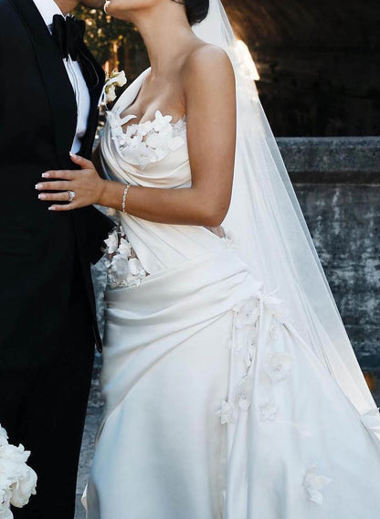 Vintage One-Shoulder Flowers Wedding Dresses With RufflesVintage One-Shoulder Flowers Wedding Dresses With RufflesVintage One-Shoulder Flowers Wedding Dresses With RufflesVintage One-Shoulder Flowers Wedding Dresses With RufflesVintage One-Shoulder Flower