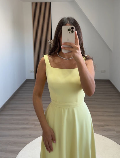 A-Line Strapless Sleeveless Beads Evening Dress