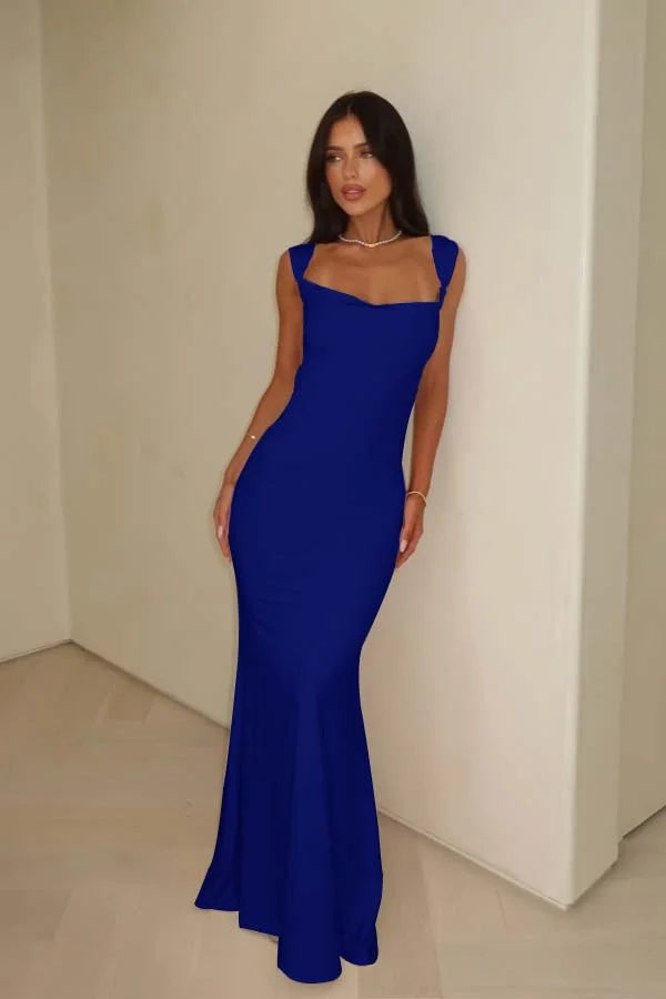 Blushing Pink Backless Slim Fit Prom Dress ZT0673