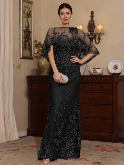 Sheath Scoop Lace Mother of the Bride Dress