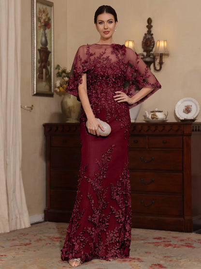 Sheath Scoop Lace Mother of the Bride Dress