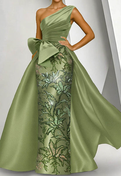 A-Line Sheath Column Floor Length Beaded Eembroidered Formal Dresses Mother of the Bride Dress Evening Gown