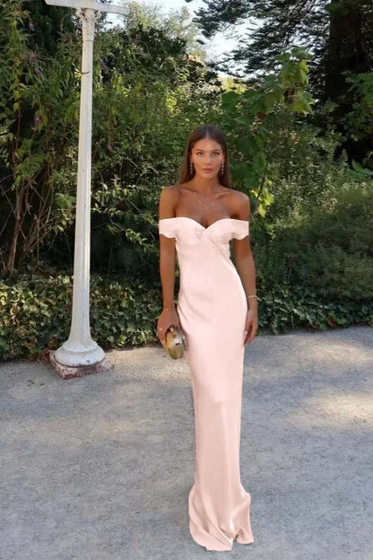 Light Yellow Sweetheart Off-The-Shoulder Prom Dress ZT0691