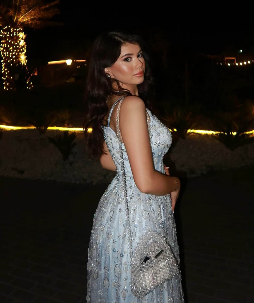 Sparkly Beaded Evening Dress Spaghetti Strap Formal Prom Dress