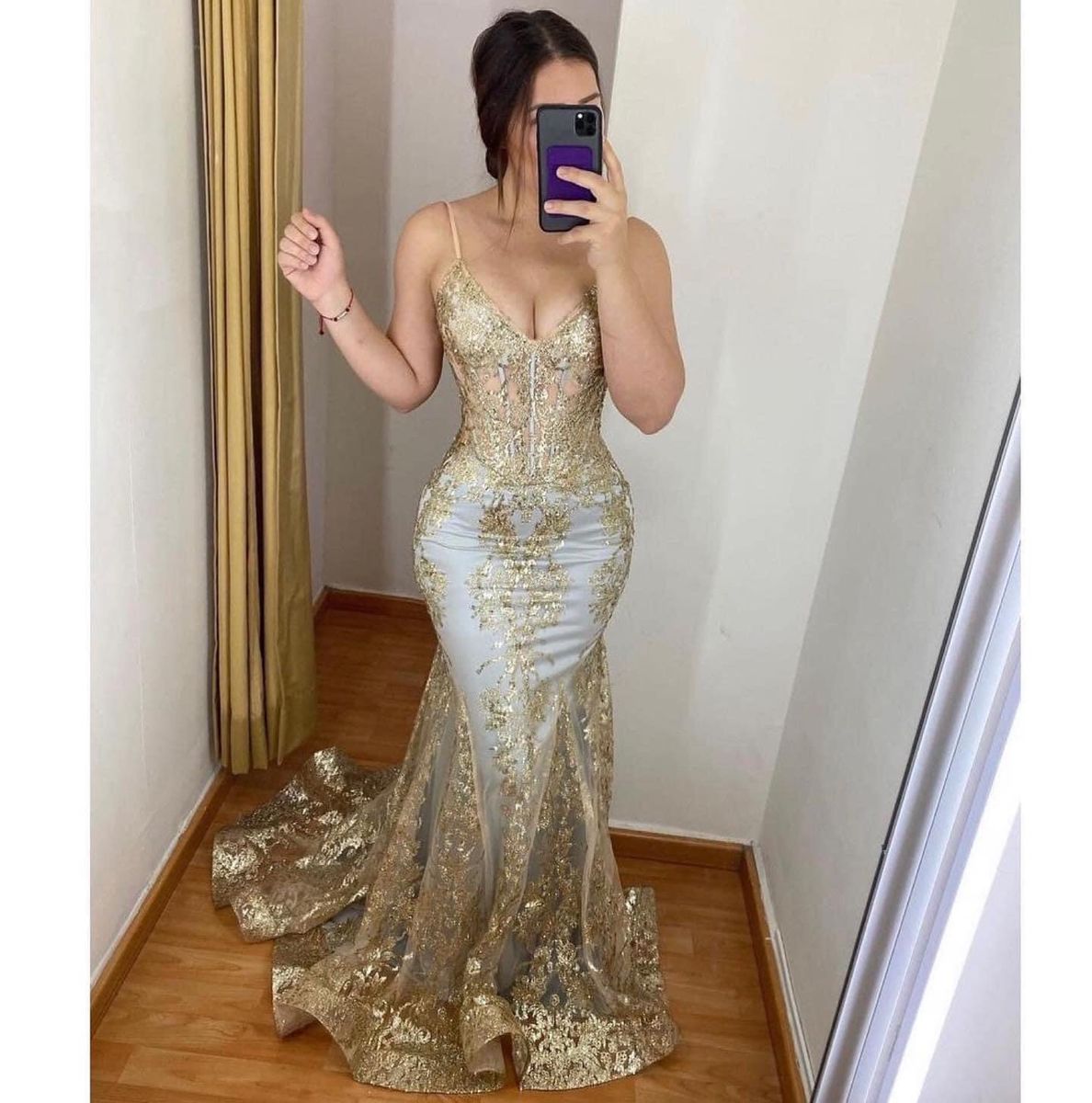 Black Women Girls Formal Party Gowns Long Prom Dress