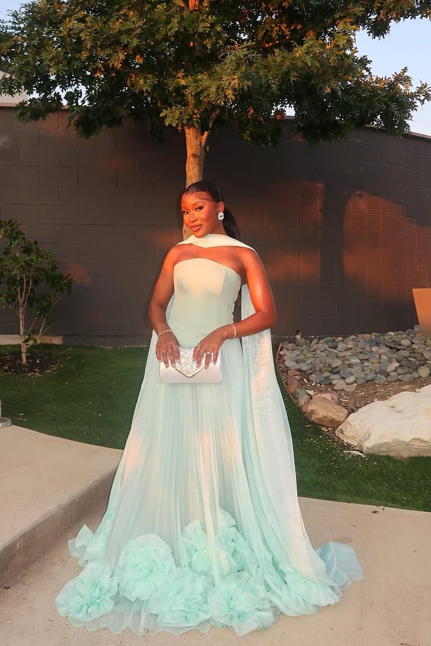 Charming Tulle Strapless Sleeveless Long Prom Dress