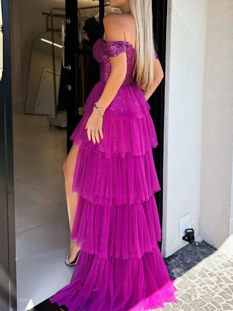 Princess  Sweetheart Sleeveless Floor-Length Sequins Evening Dress