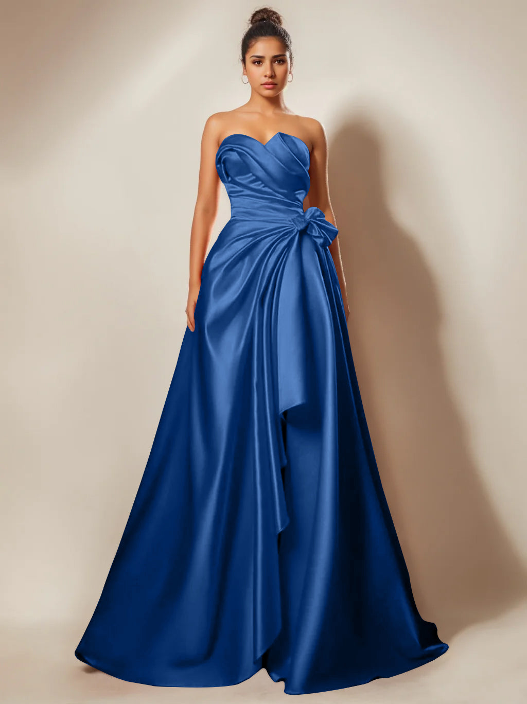 Strapless Sweetheart Floor-Length Prom Party Dress
