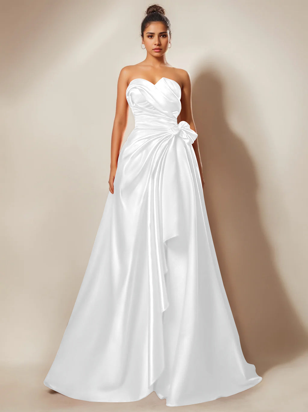 Strapless Sweetheart Floor-Length Prom Party Dress