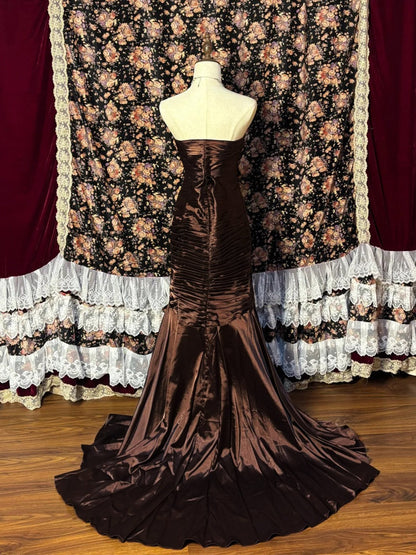 A-Line Sweetheart Sleeveless Asymmetrical Taffeta Prom Dress