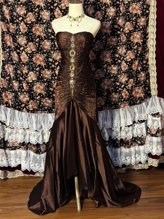 A-Line Sweetheart Sleeveless Asymmetrical Taffeta Prom Dress