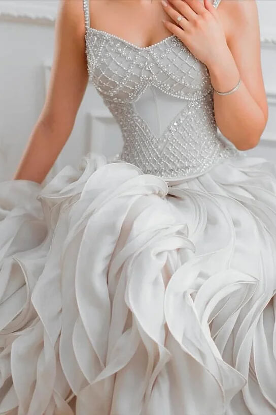 Spaghetti-Straps Sweetheart Mermaid Evening Gowns