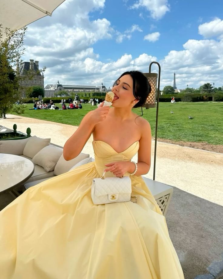 Elegant Butter Yellow Midi Dress for Summer