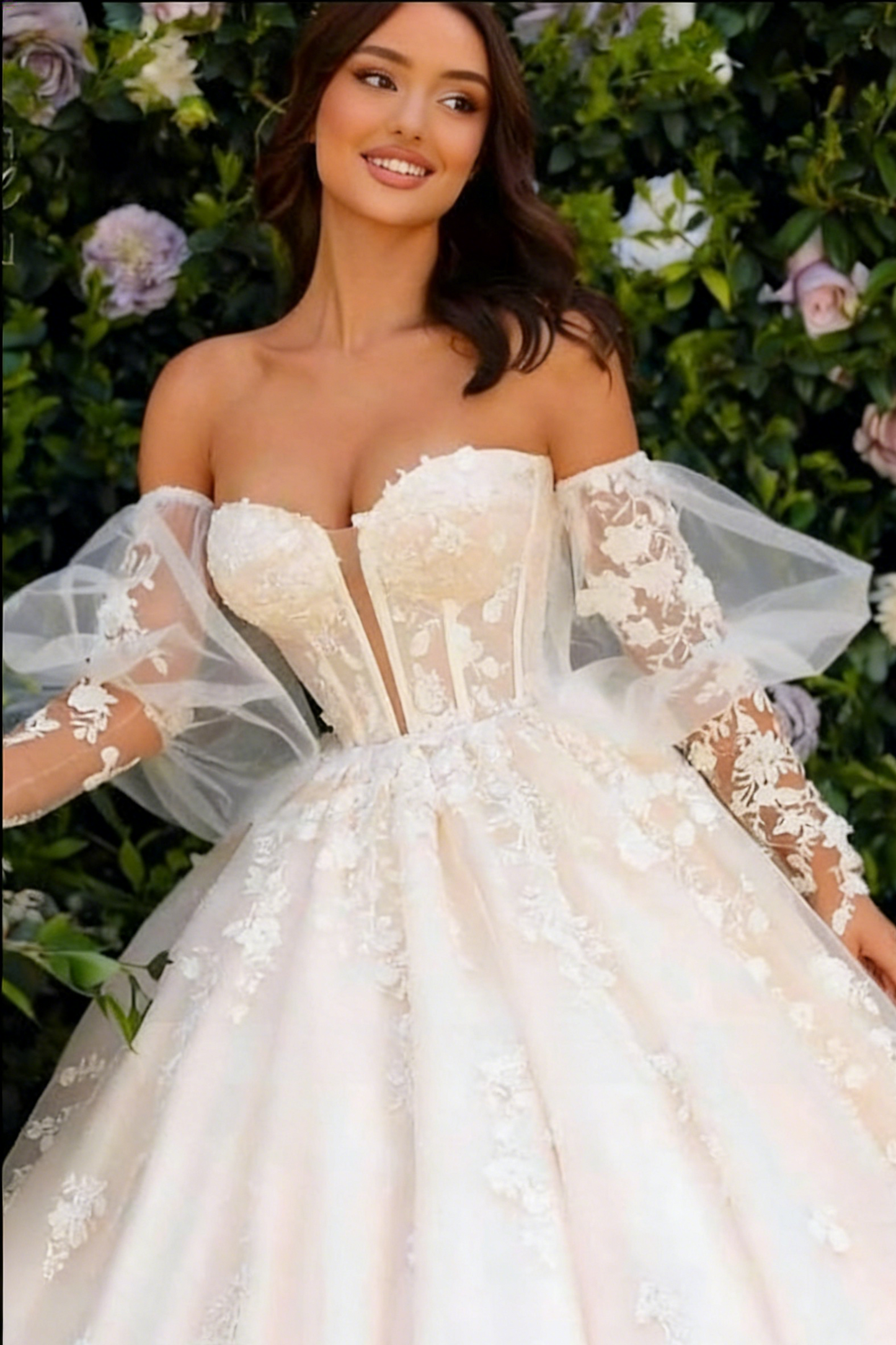Fabulous White Sweetheart Sleeveless Lace Ball Gown Long Tulle Wedding Dress