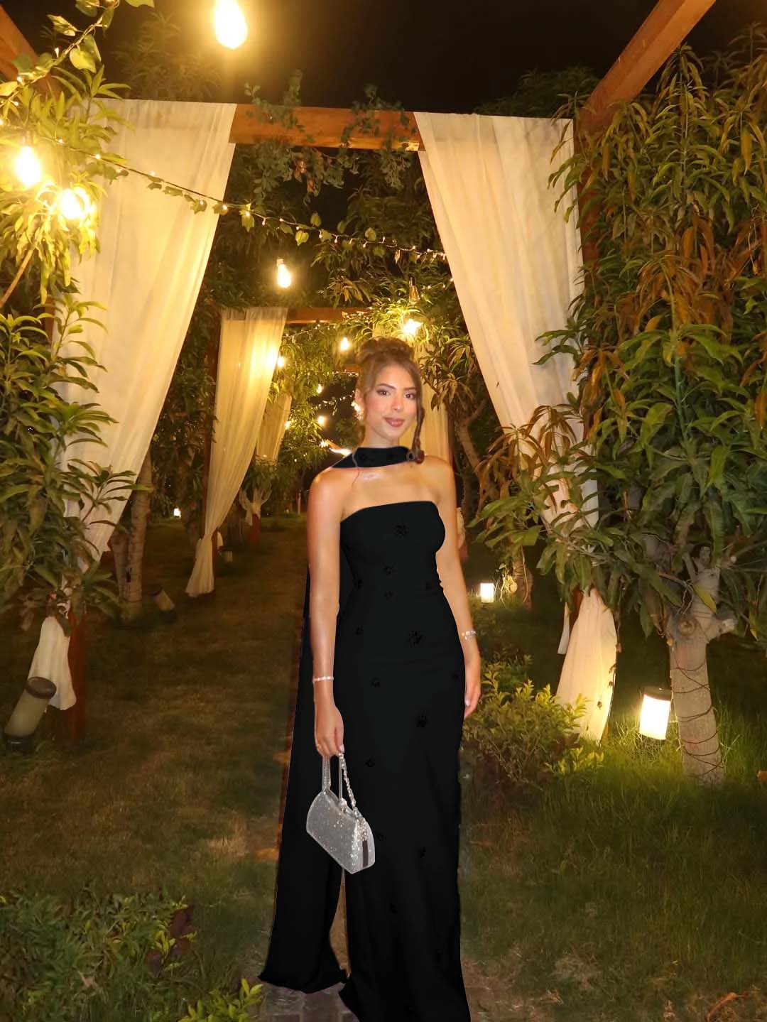 Strapless Sleeveless Long Mermaid Prom Dress With Ruffles