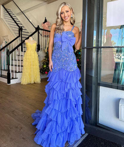 Mermaid Lace Beaded Prom Dresses for Women Evening Gowns