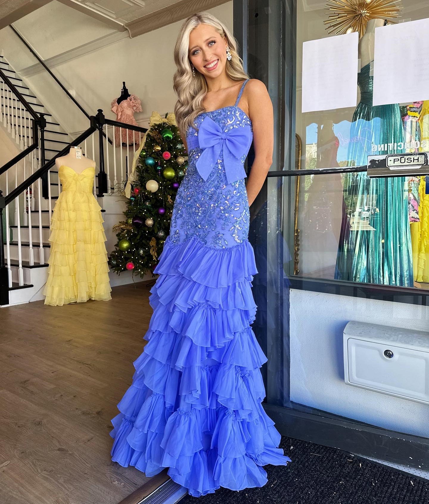 Mermaid Lace Beaded Prom Dresses for Women Evening Gowns