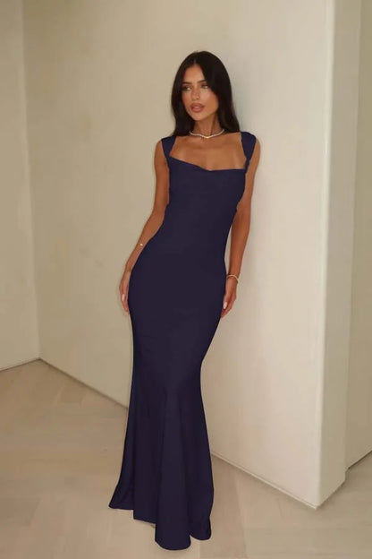 Blushing Pink Backless Slim Fit Prom Dress ZT0673