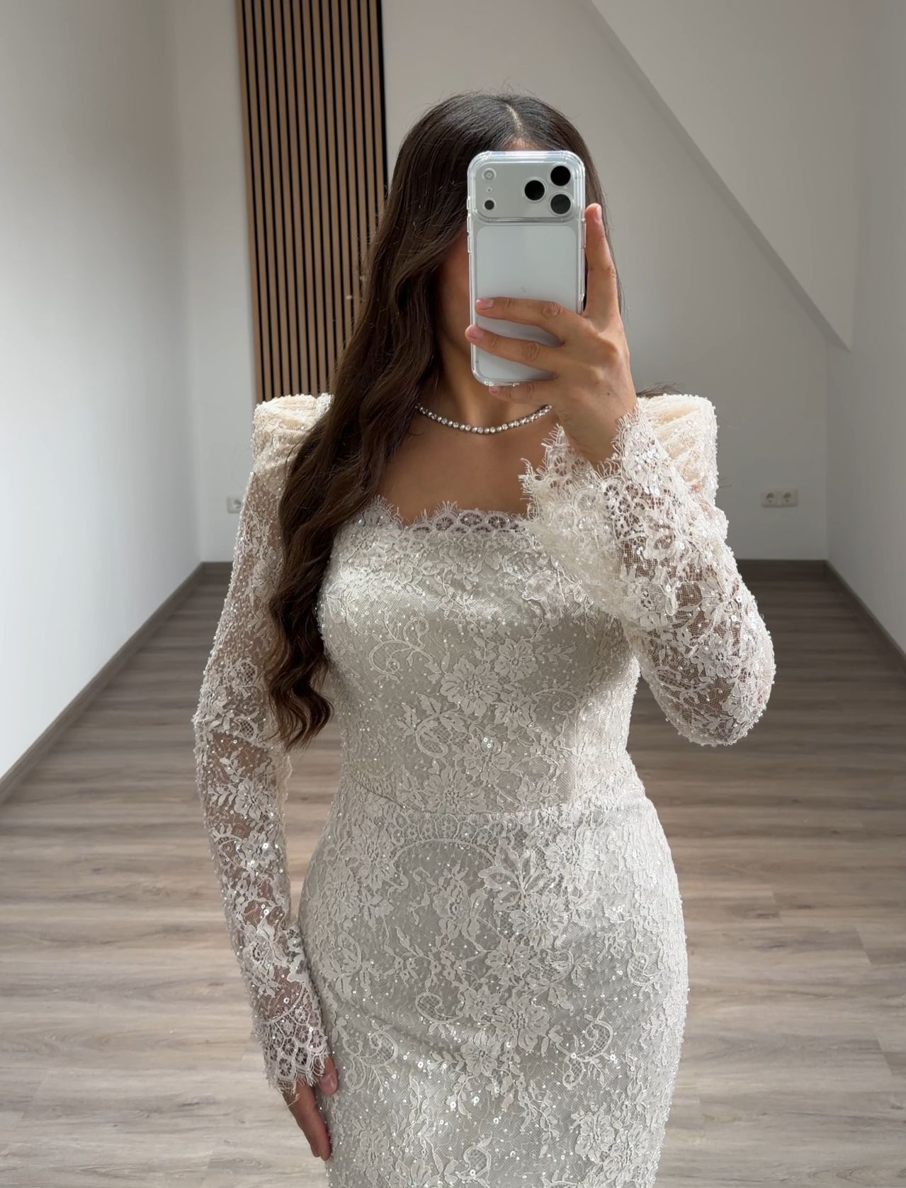 Simple Long Sleeves Scoop Ruched Floor-Length Evening Dress