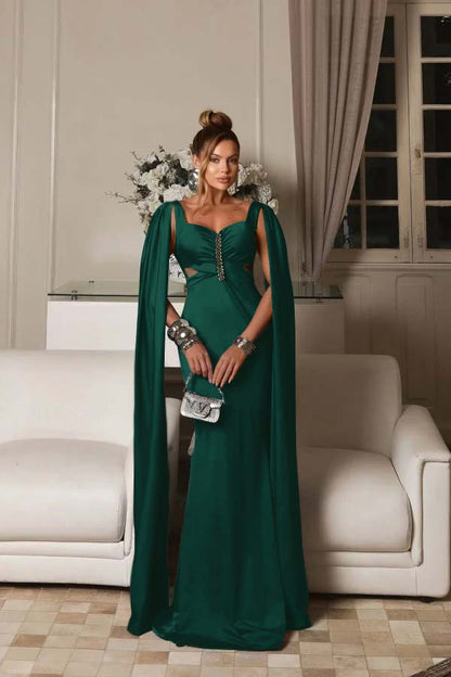 Fashion Blue Straps Prom Dress Slimming Sweetheart Mermaid Train