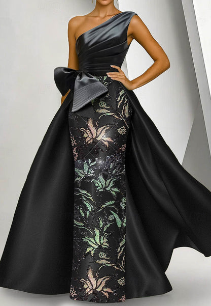 A-Line Sheath Column Floor Length Beaded Eembroidered Formal Dresses Mother of the Bride Dress Evening Gown