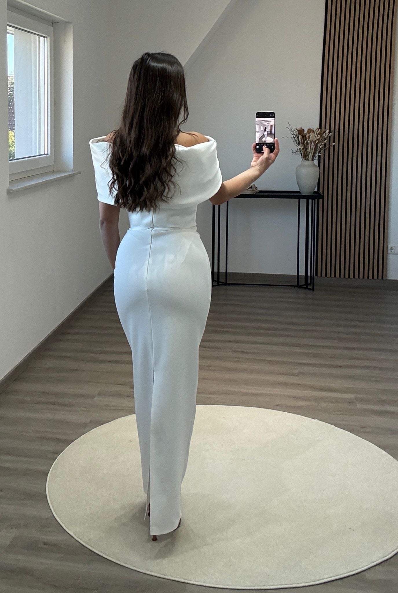 Sheah Spaghetti Straps Square Ruched Evening Dress